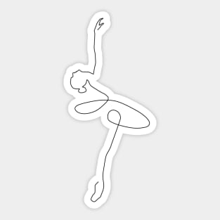 Abstract Ballerina Sticker